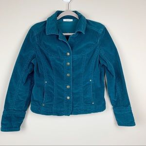 Dressbarn // Teal Corduroy Jacket